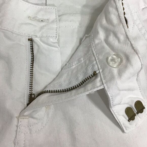 New White Low Rise Bell Bottom Jeans Flare Legs Size 28 - Picture 6 of 12